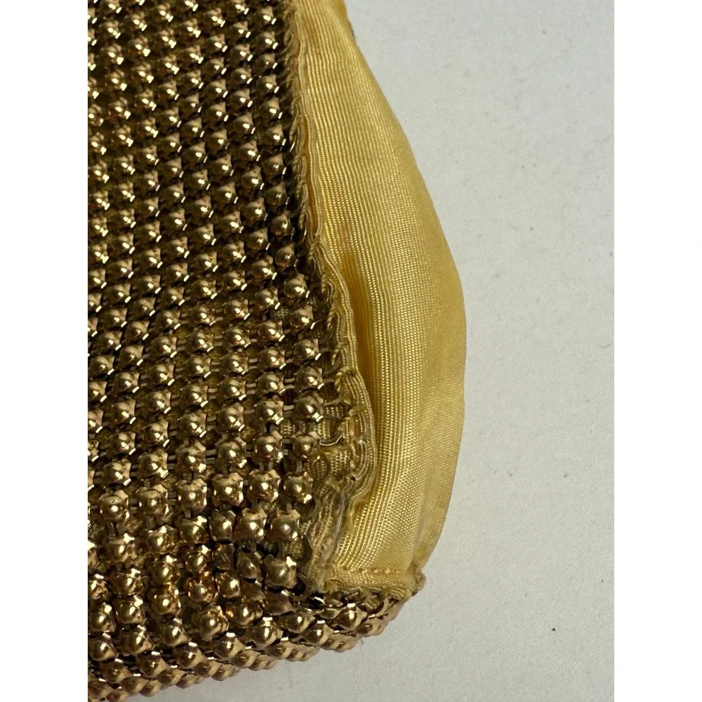 Whiting Davis‎ Gold Mesh Coin Purse Evening Bag Vintage Clutch